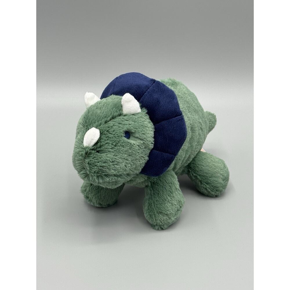 Carters Just One You Dinosaur Plush Green Triceratops Stuffed lovey #68340
